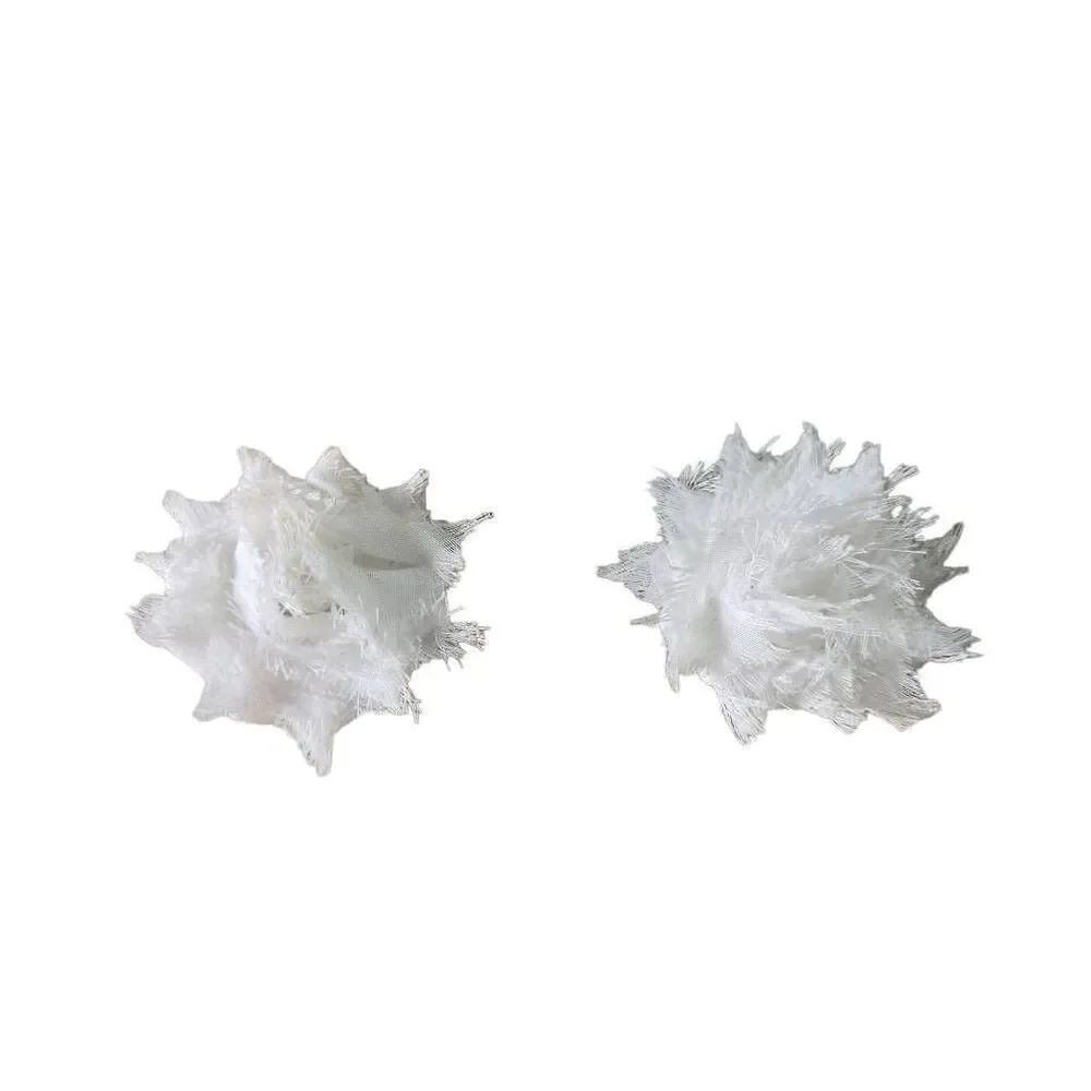 2 white bows, 2".